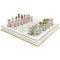 Porcelain Limited Edition Chess Set With Board in Blue Case from Herend, Hungary, 2006, Set of 35 1