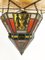 Art Deco Stained Glass Ceiling Lamp, Image 5