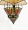 Art Deco Stained Glass Ceiling Lamp, Image 4