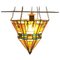 Art Deco Stained Glass Ceiling Lamp, Image 1