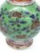 Jarrón chino doble de porcelana de colores con diseño floral de Kangxi, Imagen 4