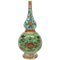 18th Century Chinese Porcelain Colored Double Gourd Vase in Floral Design from Kangxi 1