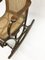 Rocking Chair en Bois de Hêtre avec Siège en Rotin, 1900s 5