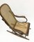Rocking Chair en Bois de Hêtre avec Siège en Rotin, 1900s 2