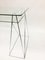 Trestle Leg Console Table / Desk With Two-Tiered Glass Top 5