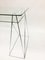 Trestle Leg Console Table / Desk With Two-Tiered Glass Top, Image 5