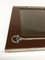 Italian Brown Lacquered Picture Frame With Silver Plated Horsebit from Gucci 3