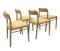 Danish Model 75 Dining Chairs by Niels Otto Moller for J.L. Moller, 1968, Set of 4 2