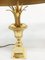 Italian Gilt Metal Side Table Lamps from Maison Charles, 1970s, Set of 2 3