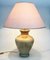 French Lacquer Line Marbled Art Glass Bureau or Table Lamp, 1970s, Image 2