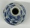 Jarrón chino antiguo pequeño de porcelana azul y blanca, Imagen 5