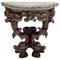 18th-19th Century Dolphin Console Table with Marble Top 1