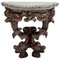 18th-19th Century Dolphin Console Table with Marble Top, Image 1