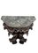 18th-19th Century Dolphin Console Table with Marble Top 2