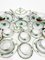 Chinese Bouquet Apponyi Green Porcelain Tea Set for 12 Persons from Herend Hungary, Set of 40, Image 4