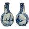 Botellas Delft holandesas de Porceleyne Fles, 1899-1903. Juego de 2, Imagen 1