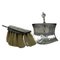 Dutch Silver Miniature Sweeper and Dustpan by Anne Venema, Sneek, Set of 2 1