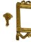 Juego de consolas y espejos en miniatura de madera dorada. Juego de 6, Imagen 3