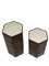 Brown Stitched Leather Side Tables from De Sede, Set of 2 2