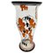 Vase Art Déco en Émail Peint à la Main par AJ Van Kooten, 1894-1951 1