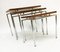 Dutch Veneered Wood and Chrome Nesting Tables, 1960s, Set of 3, Image 3