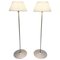 Romeo Soft F Floor Lamps with Fabric Shades by Philippe Starck for Flos, 1998, Set of 2 1