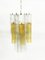 Lámpara de araña Tronchi con tubos de cristal de Murano de dos tonos de Toni Zucchini para Venini, Italia, Imagen 2