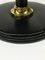 Italienische Tischlampe aus schwarzem Leder im Stil von Jacques Adnet 6