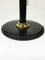 Italienische Tischlampe aus schwarzem Leder im Stil von Jacques Adnet 5