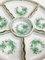 Indian Basket Green Porcelain Hors d'Oeuvres Set from Herend, Set of 7, Image 3