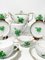 Chinese Bouquet Apponyi Green Porcelain Tea Set from Herend Hungary, Set of 11 3