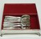 Dutch Biedermeier Style Silver Spoon Box with Mocca Spoons, Set of 11, Image 3