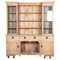 Large 19th Century English Glazed Inverted Breakfront Dresser in Pine, Image 1