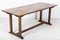 English Oak Trestle Table, Image 7