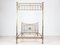19th Century English Half Tester Brass Double Bed Frame, Image 4