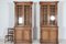 19th Century English Oak Bookcase Cabinets, Set of 2 3