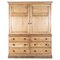 19th Century English Pine Linen Press or Housekeeper's Cupboard, Image 1