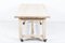 French Bleached Oak Table on Castors, Image 2