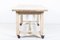 French Bleached Oak Table on Castors, Image 6