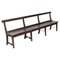 19th Century English Pine Chapel Bench 1