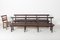 19th Century English Pine Chapel Benches, Set of 2 3