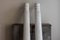 Bemalte Säulen aus geriffeltem Kiefernholz, 1920er, 2er Set 3
