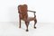 19th Century English Carved Walnut Griffin Library Armchair 3