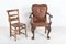 19th Century English Carved Walnut Griffin Library Armchair 17