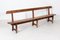 Large 19th Century Welsh Pine Waiting Room Bench 8