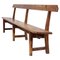 Large 19th Century Welsh Pine Waiting Room Bench 1