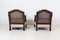 English Mahogany Bergere Suite, 1930s, Set of 3 17