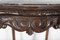 English Oak & Faux Marble Lion Paw Side Table 8