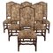 Beech Os De Mouton Tapestry Chairs, Set of 6 1