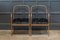 Faux Bamboo Gilt Iron Armchairs in the Style of Jacques Adnet, Set of 2 3